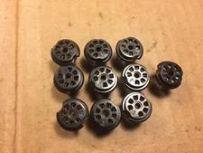 Lot of 10 NOS Sylvania 7 pin Black Vacuum Tube Sockets New for Ham Radio