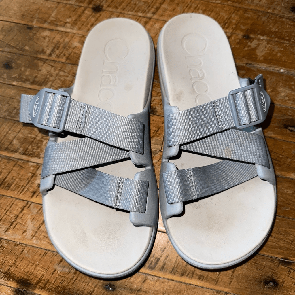 Chaco Gray Strappy Sandals s-l400.jpg main image 2