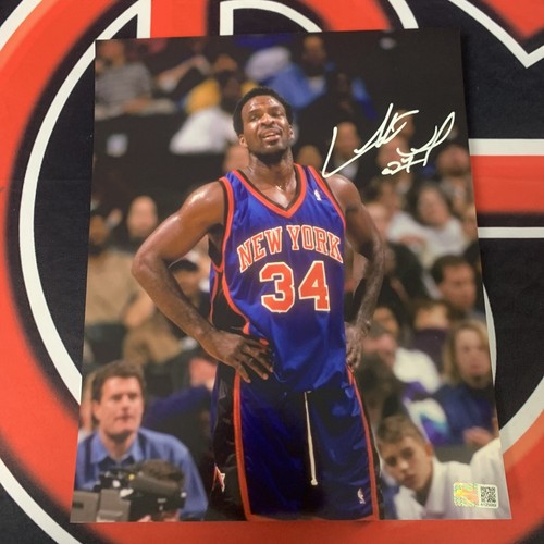 Charles Oakley Signed New York Knicks 8X10 Photo Autographed Steiner CX
