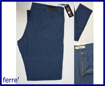 Gianfranco Ferre Men's Lightweight Summer Blue Jeans 56 Regular FI