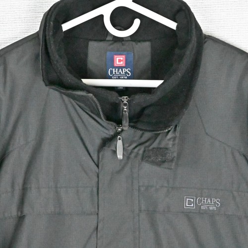 Chaps Softshell Fleece Lined Waterproof Windproof Thermal Black Rain Jacket 3XB - Picture 10 of 24