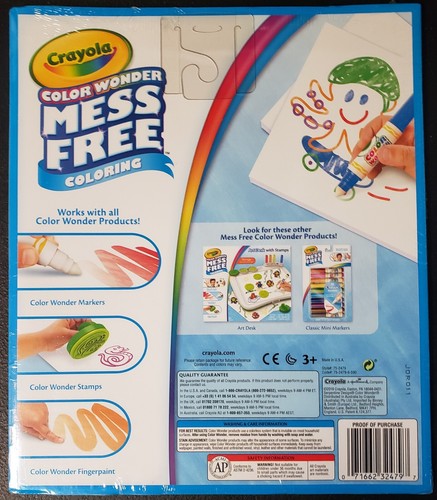 Crayola COLOR WONDER MESS FREE Coloring 30-blank page pack - Picture 2 of 2