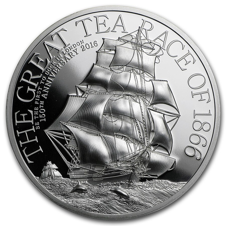 THE GREAT TEA RACE – 2016 $5 1 oz Pure Silver Coin – Cook Islands | eBay