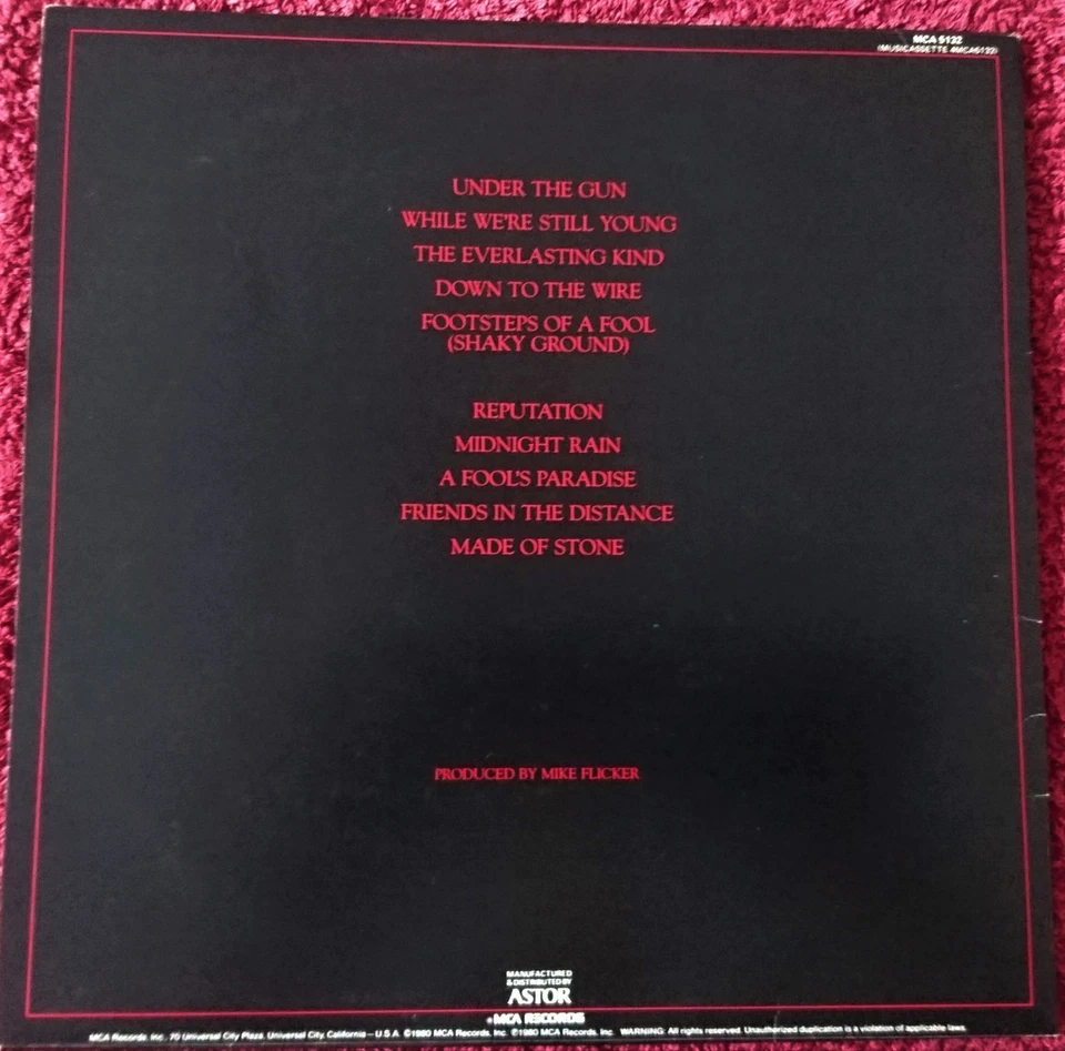 Poco - Under The Gun. Vinyl Lp 1980 MCA Records – MCA-5132 Country Rock - Image 2 of 4