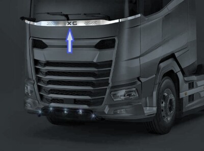 1 Set Spiegel Edelstahl Leisten Dekorationen Unter Wischer für DAF XF XG +