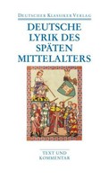 Deutsche Lyrik Des SpäTen Mittelalters Burghart Wachinger
