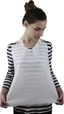 100 Pack Disposable Plastic Adult Bibs