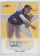 2020 Leaf Perfect Game National Showcase Yellow 24/25 Jace Jones Auto 0tw4