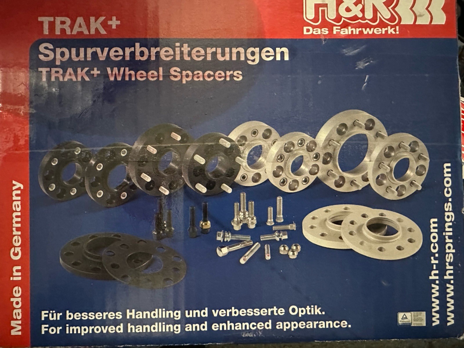 H&R Wheel Spacers 30Mm (set Of 4) Silver For Ferrari 348 360 F355 F430 + 20 Bolt