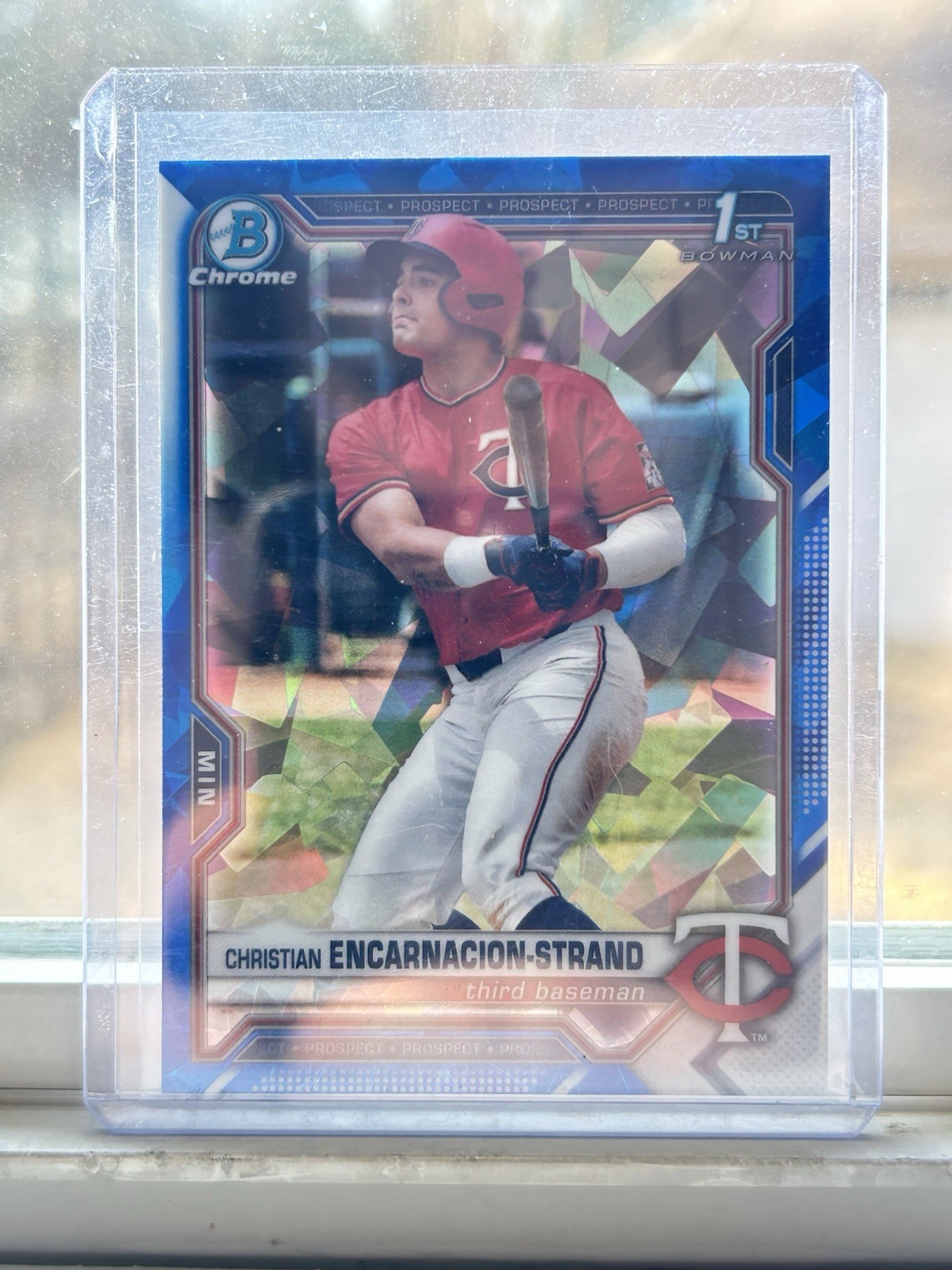 2021 Bowman Chrome 1st Sapphire Christian Encarnacion-Strand #BDC-9 (RC)