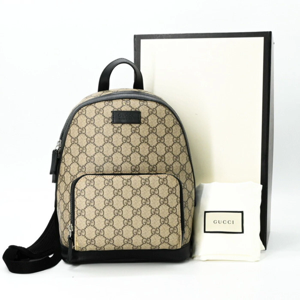m*u様 GUCCI カバン　ケース GUCCI GG Supreme Backpack Canvas and Leather 429020 GZl1era4 | eBay