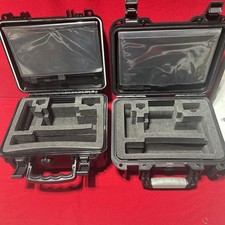 Lot Of 2 Hard shell Black Case Hobby Customizable Heavy Duty