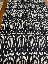 TAGLIO/SCAMPOLO STOFFA/TESSUTO  PURA SETA Colore PANNA e NERO cm. 140x 190 ca