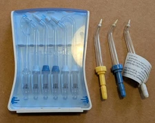 Waterpik Water Flosser Replacement Tips Heads 9 Piece Set w/ Case (TS-105E)