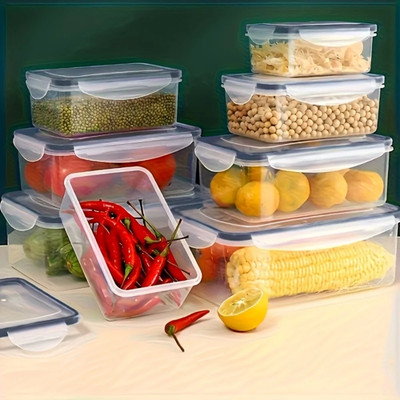 8-PC Airtight Food Containers with Locking Lids - Microwave/Freezer BPA-Free