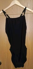 Speedo LT Pro Womens Size 14/40 Black Keyhole Back Crisscross Straps...