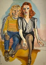 Geoffrey Hendricks and Brian Buczak : Alice Neel : Archival Art Print