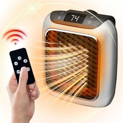 800W 220V Steckdosen Heizlüfter Mini Heizung Elektroheizer Heizgerät Plug-in