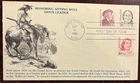 #2183 Sitting Bull FDC with cachet of Indian on Horseback
