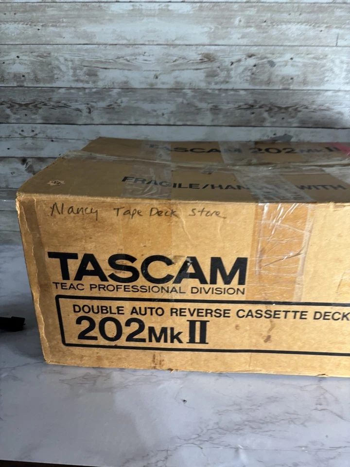 TASCAM 202 MK ii Doble Auto Inverso Cassette Deck Probado Falta Perilla ¡Leer!! Foto 2 de 4