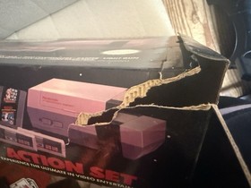 NINTENDO NES ACTION SET BOX STYROFOAM WARRANTY INFO ONLY-NO CONSOLE/Damage Sides