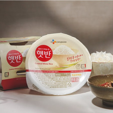 CJ HetBahn Cooked White Rice 210g-Instant Microwavable Rice 4 / 6 / 8 / 12 Pack