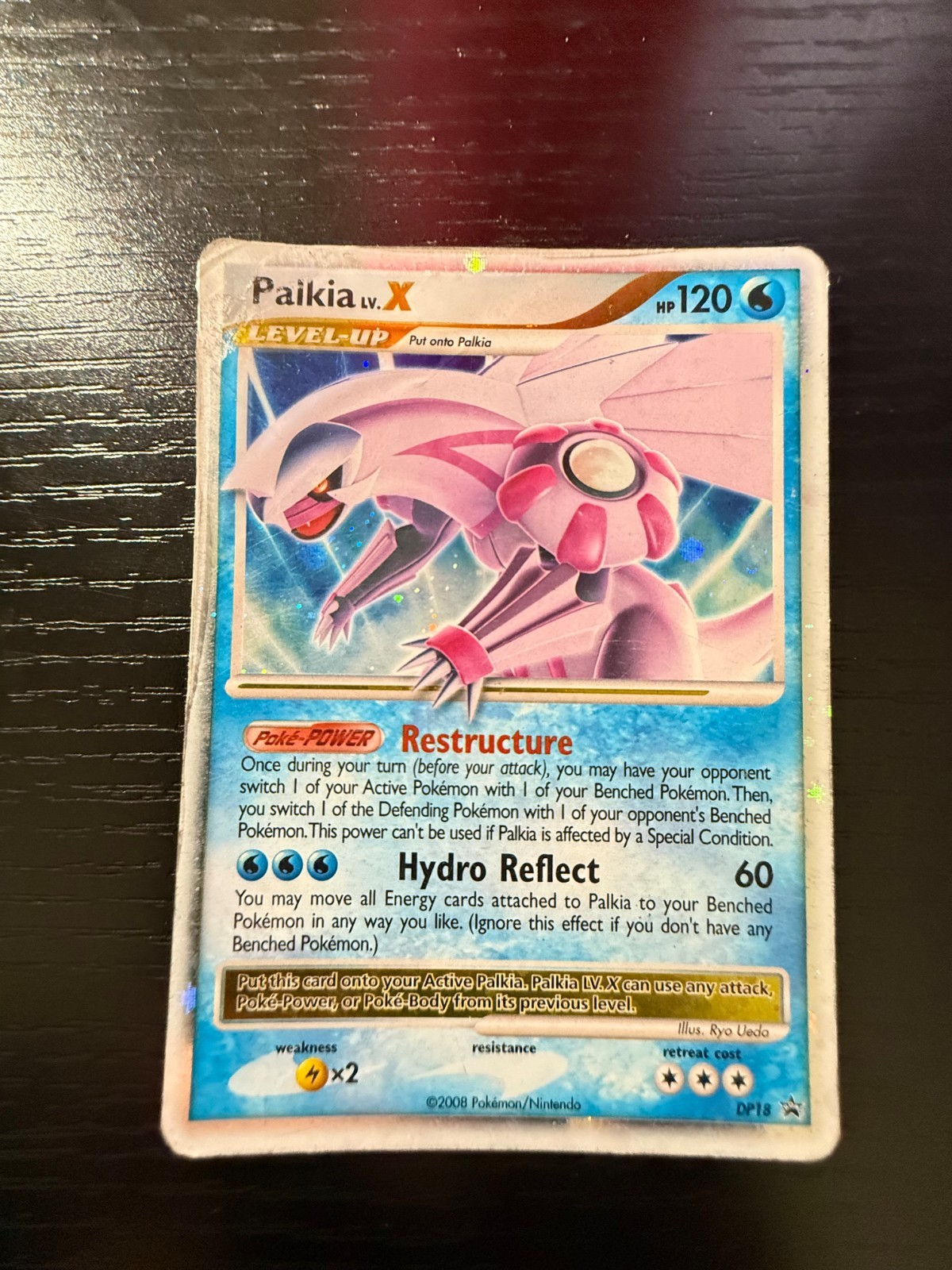 Pokemon Palkia LV.X DP18 Diamond and Pearl Promos Holo DMG