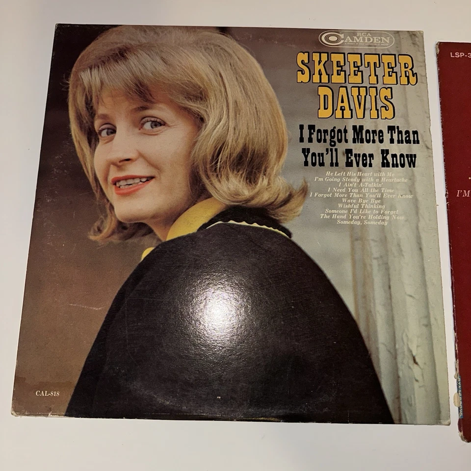 Skeeter Davis Vinyl Lot Sings Buddy Holly Written By Stars I Forget Love Takes Foto 3 de 4