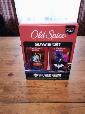 Old Spice 24/7 Shower Fresh 2-in-1 Body & Face Wash 2-Pack 48 fl oz