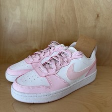 Nike Court Borough Low Recraft GS White Pink Unisex Kids Sneakers 6Y US 38.5 EU