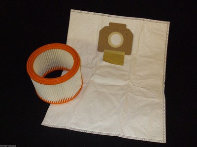 5 - 20 Beutel ohne/mit Filter geeignet für BOSCH GAS 15 L, 20 L, 1200   (LF 3)
