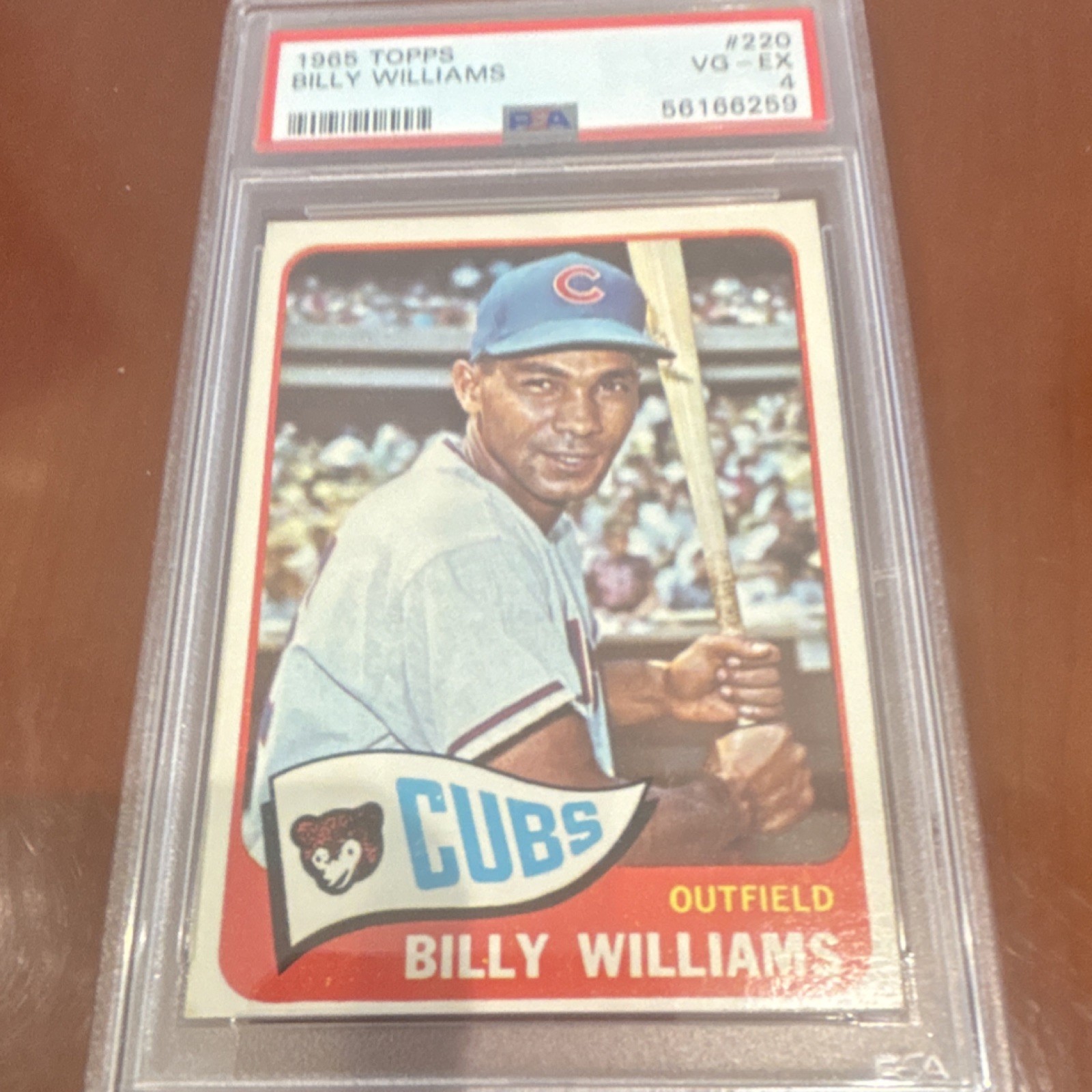 Topps 1965 Billy Williams #220 PSA 4 Chicago Cubs Baseball Card