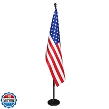 IN WHICH BAY Indoor Flagpole with Base,Telescoping Flag Pole 6FT-8FT, Flagpol