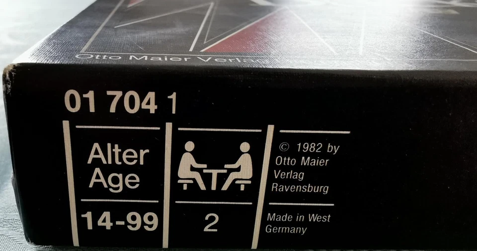 Backgammon Ravensburger schwarze Ausgabe 1982 Vintage Gesellschaftsspiel - Bild 4 von 4