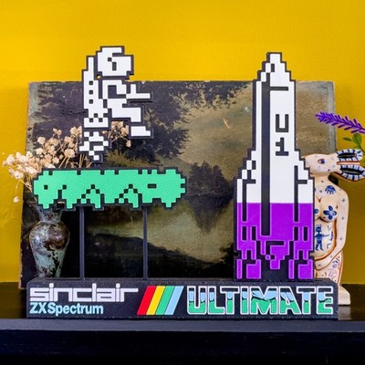 Sinclair ZX Spectrum - Deluxe Jetpac Ausstellungsmodell *VERSANDKOSTENFREI IN UK*