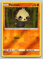 Pancham 119/236 Reverse Holo SM - Cosmic Eclipse Pokemon Card - NM