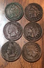 Indian Penny’s 1907X2,1904,1905X2,1908 Your Get (6) Cents Get These Coins M123