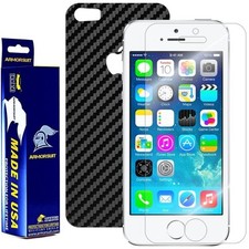 ArmorSuit Apple iPhone 5S Screen Protector Black Carbon Fiber Skin Made in USA