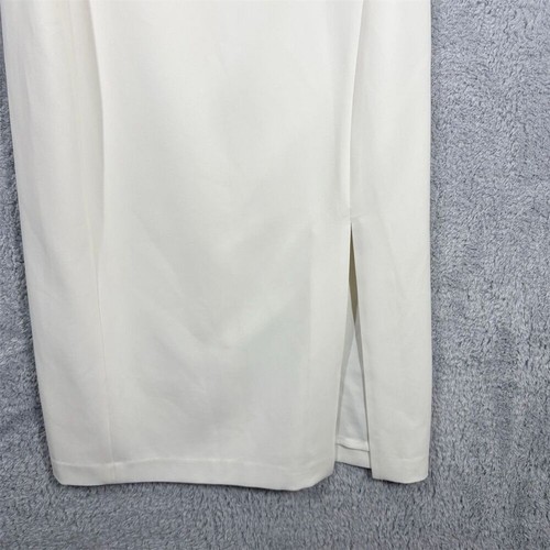 NWT Ann Taylor Split Column Midi Dress Size 10 White Ivory Sleeveless Lined - Picture 4 of 11