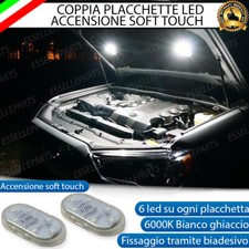 COPPIA PLACCHETTE LED VANO MOTORE PER SUBARU SOLTERRA SOFT TOUCH 6000K BIANCO