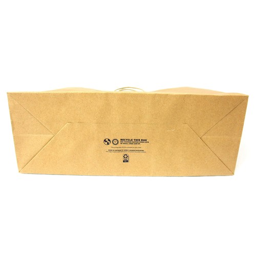 Hollister Gilly Hicks Brown Paper Shopping Bag Tote Store Shopper Handles Medium - Picture 7 of 9