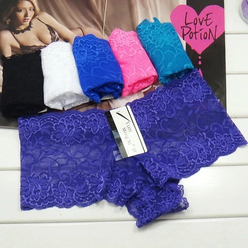 6X Sexy Womens Ladies Lace French Knickers Briefs Seamless Underwear Panties UK