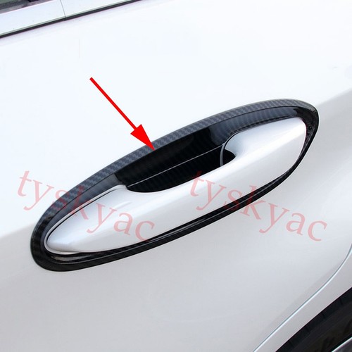 Carbon Fiber Door Handle Bowl Cup Cap Cover Trim For Lexus ES350 ES300h 2019-21 - Picture 2 of 7