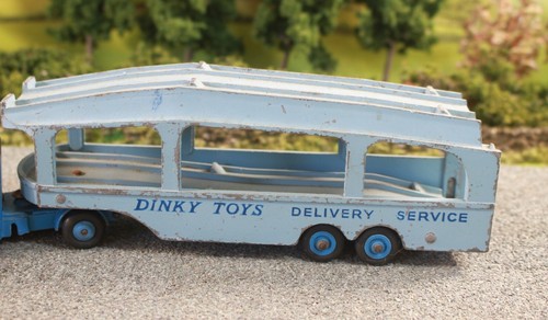 Dinky Toys 582 Blue Pullmore Car Transporter Poor-fair FNQHotwheels U4214 - Picture 3 of 13