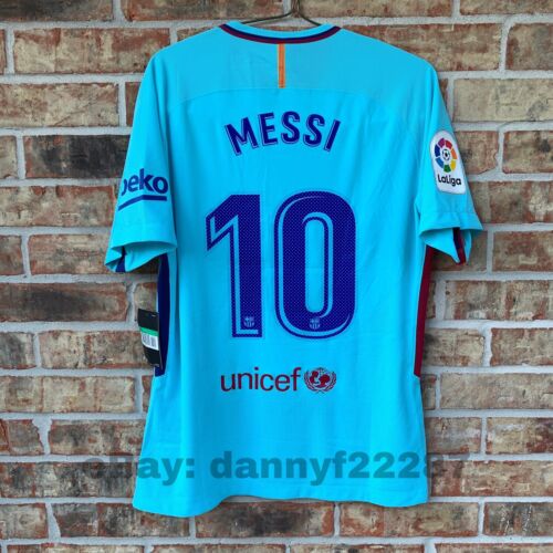 Maillot Messi Barcelone maillot 2017-2018 La Liga Player Issue neuf avec étiquettes xl - Photo 1/9