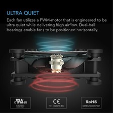 MULTIFAN S3 Quiet 120mm for Receiver DVR Computer XBOX Cabinets USB Cooling Fan