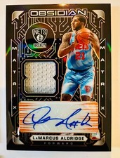 LaMarcus Aldridge 2020-21 Panini Obsidian Matrix Orange Autograph Auto /35