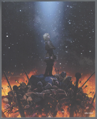 288/2500 VINLAND SAGA 8x10 ARTIST SIGNED 