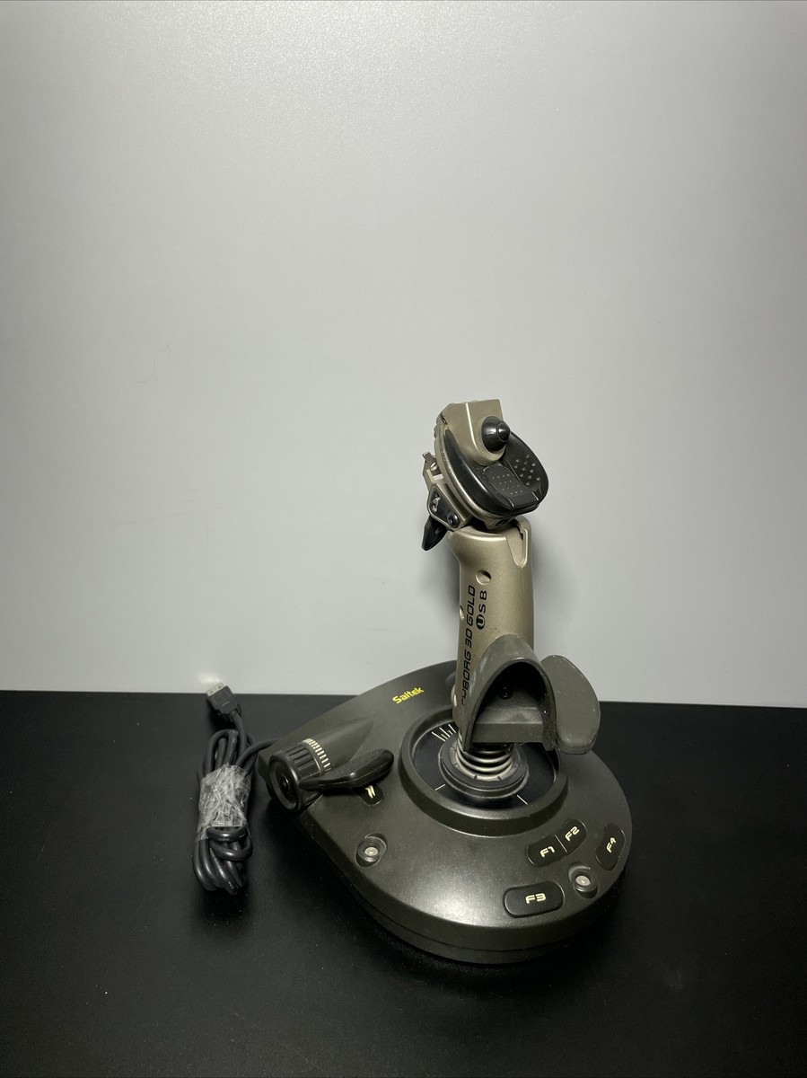 Saitek Cyborg 3D Gold USB PC/Mac Flight Stick Joystick