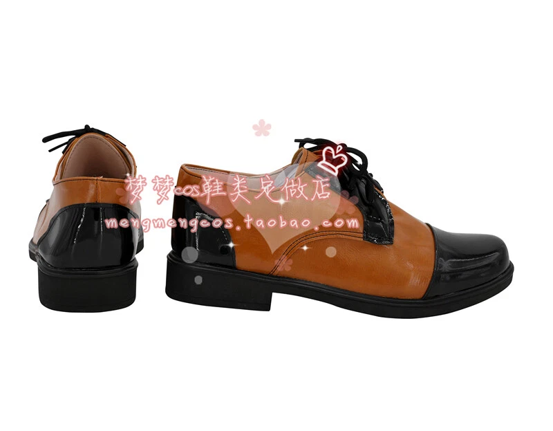 2019 Joker Arthur Fleck Shoes Joaquin Phoenix Leather Cosplay Shoes Boots Custom - Image 4 of 4